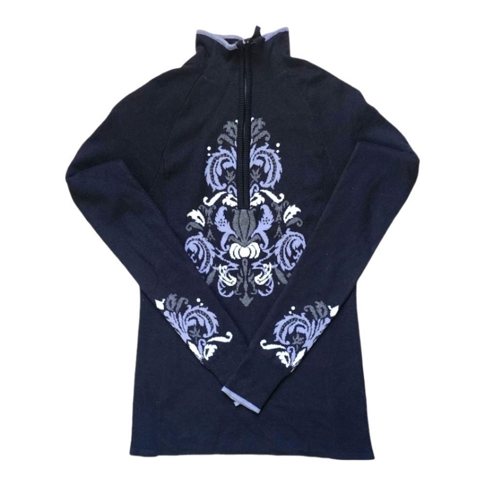 Athleta Stoked Half Zip Pull Over Sweater